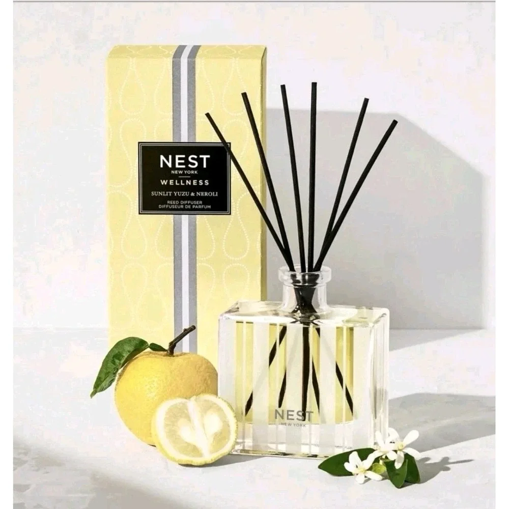 Nest New York Wellness Sunlit Yuzu & Neroli Reed Diffuser 5.9 fl oz Luxury New